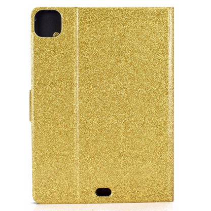 For iPad Pro 11 2024 Varnish Glitter Powder Smart Leather Tablet Case(Yellow) - iPad Pro 11 2024 Cases by buy2fix | Online Shopping UK | buy2fix