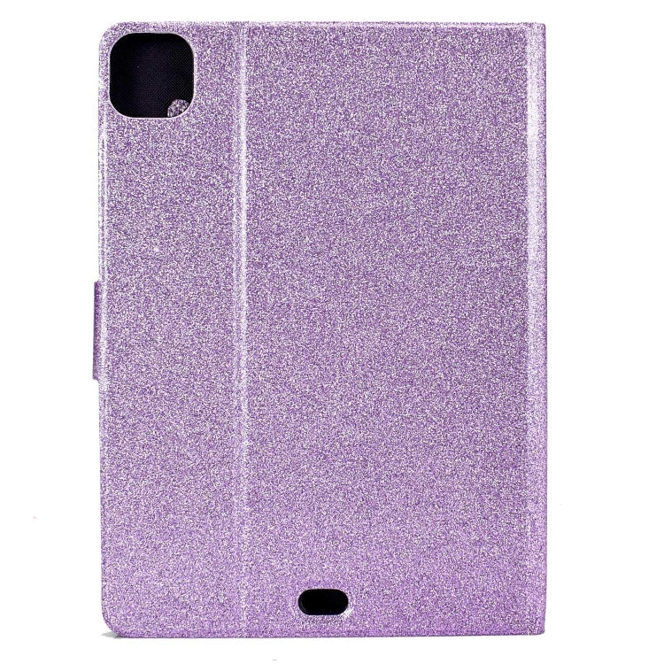 For iPad Pro 11 2024 Varnish Glitter Powder Smart Leather Tablet Case(Purple) - iPad Pro 11 2024 Cases by buy2fix | Online Shopping UK | buy2fix