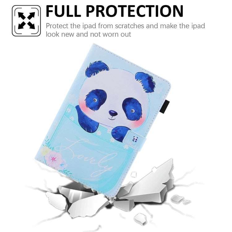 For iPad Pro 11 2024 Colored Drawing Leather Smart Tablet Case(Cup Panda) - iPad Pro 11 2024 Cases by buy2fix | Online Shopping UK | buy2fix