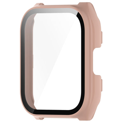 For Xiaomi HayLou Smart Watch 2 Pro PC + Tempered Film Integrated Watch Protective Case(Pink) - Watch Cases by buy2fix | Online Shopping UK | buy2fix