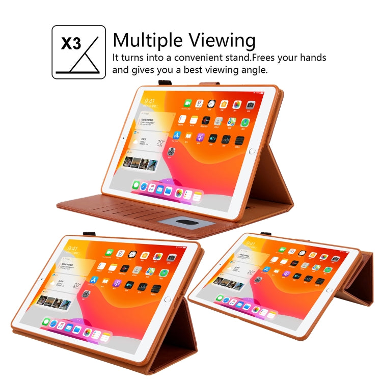 For iPad Pro 11 2024 Business Style Horizontal Flip Leather Smart Tablet Case with Holder(Brown) - iPad Pro 11 2024 Cases by buy2fix | Online Shopping UK | buy2fix