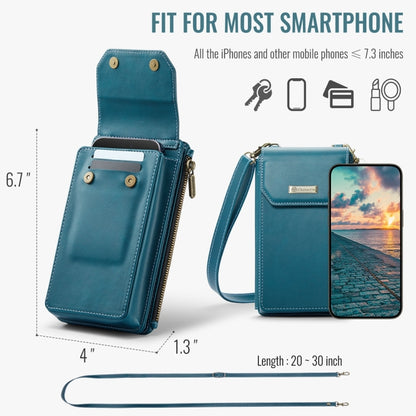 CaseMe Me40 Vertical Multifunctional Shoulder Crossbody Phone Bag(Blue Green) -  by CaseMe | Online Shopping UK | buy2fix