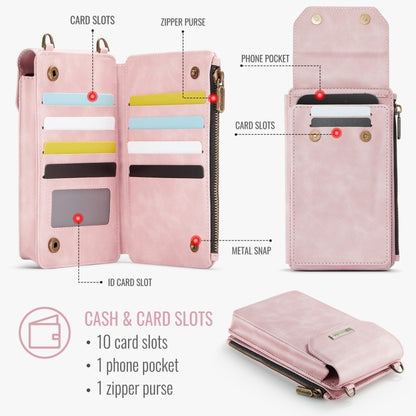 CaseMe Me40 Vertical Multifunctional Shoulder Crossbody Phone Bag(Pink) -  by CaseMe | Online Shopping UK | buy2fix