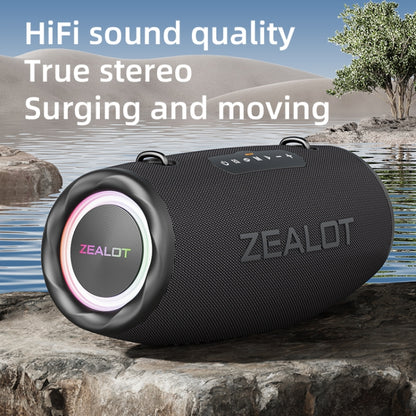 Zealot S87 80W Portable Outdoor Bluetooth Speaker with RGB Light(Black) - Waterproof Speaker by ZEALOT | Online Shopping UK | buy2fix