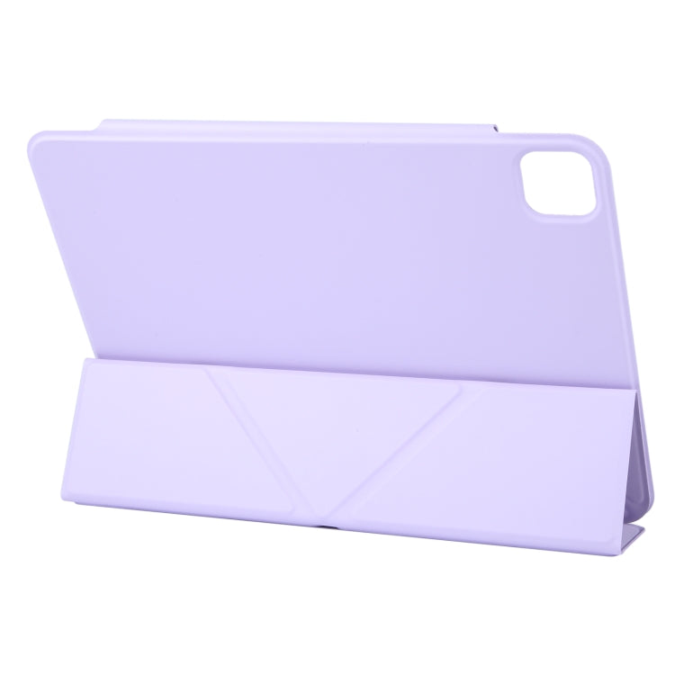 For iPad Pro 13 2024 Y-Shape Double-sided Clip Magnetic Smart Tablet Case(Purple) - iPad Pro 13 2024 Cases by buy2fix | Online Shopping UK | buy2fix