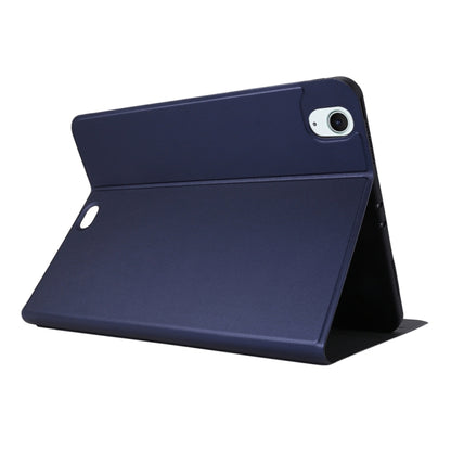 For iPad Air 11 2024 Stretch Voltage Plain Leather Smart Tablet Case(Dark Blue) - iPad Air 11 2024 Cases by buy2fix | Online Shopping UK | buy2fix