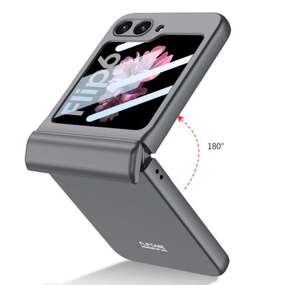 For Samsung Galaxy Z Flip6 GKK Integrated Magnetic Full Coverage Folding Phone Case(Gray) - Galaxy Z Flip6 5G Cases by GKK | Online Shopping UK | buy2fix