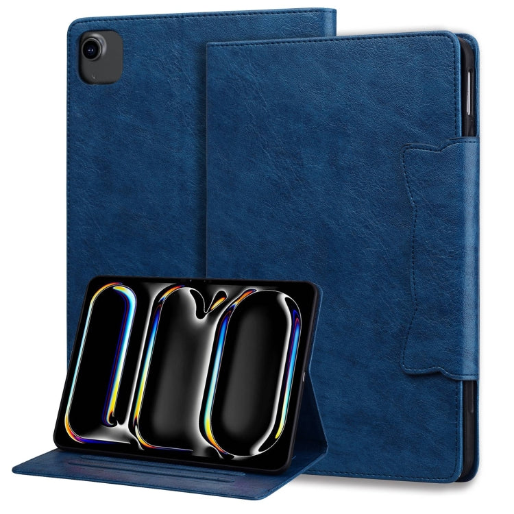 For iPad Air 11 2024 / Air 5 / Air 4 Cat Buckle Leather Smart Tablet Case(Royal Blue) - iPad Air 11 2024 Cases by buy2fix | Online Shopping UK | buy2fix