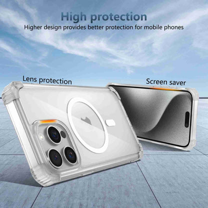 For iPhone 14 Pro Max Transparent MagSafe Magnetic Phone Case(Transparent) - iPhone 14 Pro Max Cases by buy2fix | Online Shopping UK | buy2fix