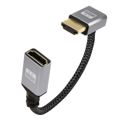 Upward Bend HDMI Male to Female 4K UHD Extension Cable Computer TV Adapter, Length: 20cm - Cable by buy2fix | Online Shopping UK | buy2fix