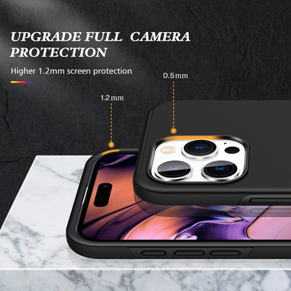 For iPhone 16 Pro Magnetic Ring Holder Phone Case(Black) - iPhone 16 Pro Cases by buy2fix | Online Shopping UK | buy2fix