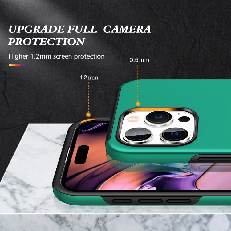 For iPhone 16 Pro Magnetic Ring Holder Phone Case(Dark Green) - iPhone 16 Pro Cases by buy2fix | Online Shopping UK | buy2fix