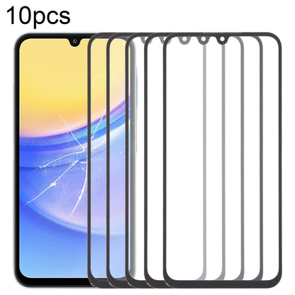 For Samsung Galaxy A15 5G SM-A156B 10pcs Front Screen Outer Glass Lens with OCA Optically Clear Adhesive - Outer Glass Lens by buy2fix | Online Shopping UK | buy2fix