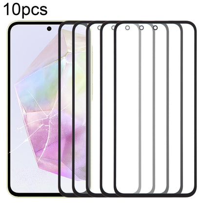 For Samsung Galaxy A35 SM-A356B 10pcs Front Screen Outer Glass Lens with OCA Optically Clear Adhesive - Outer Glass Lens by buy2fix | Online Shopping UK | buy2fix