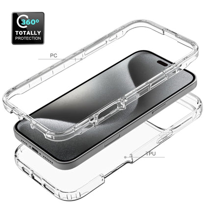 For iPhone 16 Pro Max Clear TPU Hybrid PC Shockproof Phone Case(Transparent) - iPhone 16 Pro Max Cases by buy2fix | Online Shopping UK | buy2fix