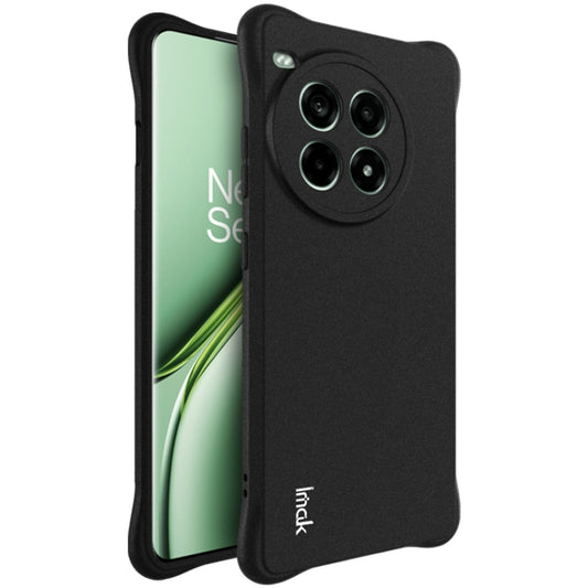 For OnePlus Ace 3 Pro 5G imak Shockproof Airbag TPU Phone Case(Matte Black) - OnePlus Cases by imak | Online Shopping UK | buy2fix