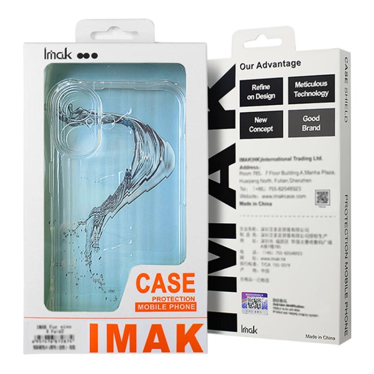 For Honor 200 Pro IMAK Corrugated Texture Airbag TPU Phone Case(Transparent Black) - Honor Cases by imak | Online Shopping UK | buy2fix