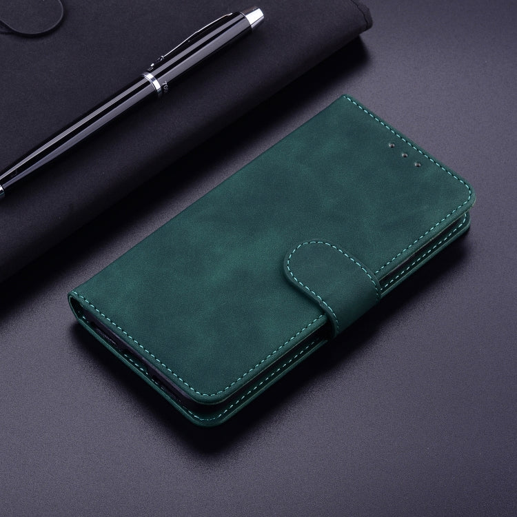 For Xiaomi Redmi K70 / K70 Pro Skin Feel Pure Color Flip Leather Phone Case(Green) - K70 Cases by buy2fix | Online Shopping UK | buy2fix