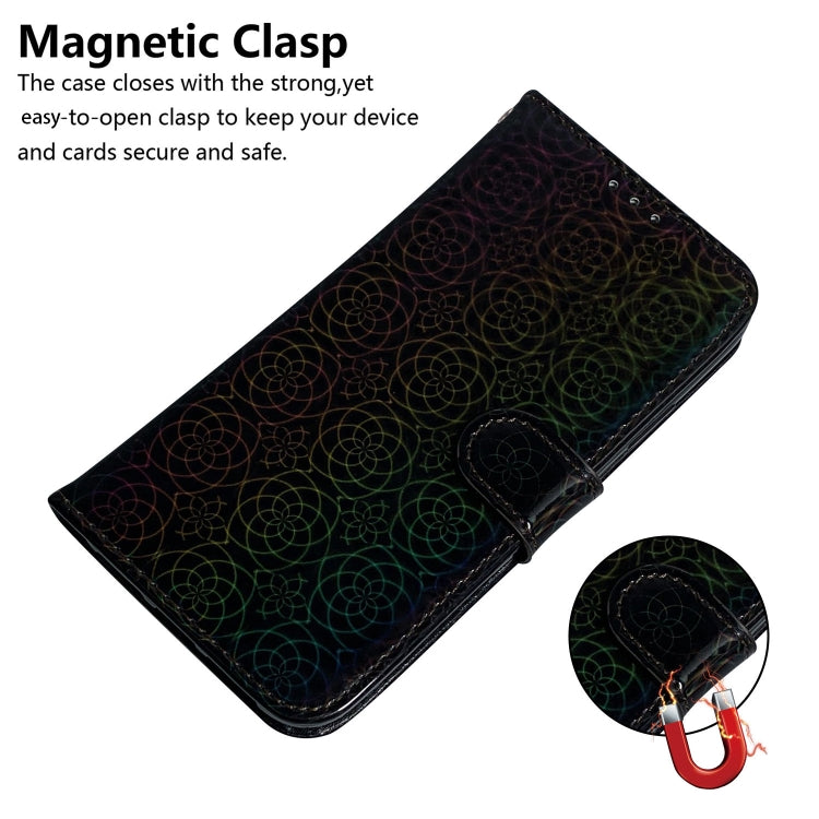 For Xiaomi Redmi K70 / K70 Pro Colorful Magnetic Buckle Leather Phone Case(Black) - K70 Cases by buy2fix | Online Shopping UK | buy2fix