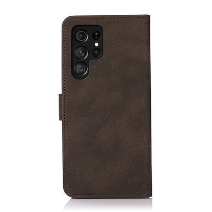 For Samsung Galaxy S25 Ultra 5G KHAZNEH Matte Texture Leather Phone Case(Brown) - Galaxy S25 Ultra 5G Cases by buy2fix | Online Shopping UK | buy2fix