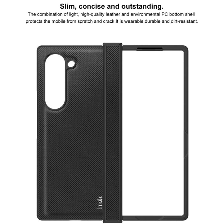 For Samsung Galaxy Z Fold6 imak Ruiyi Series Carbon Fiber PU + PC Phone Case - Galaxy Z Fold6 5G Cases by imak | Online Shopping UK | buy2fix