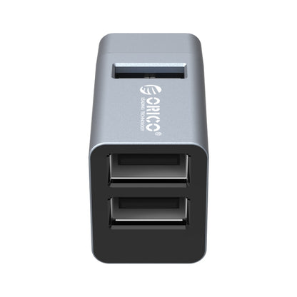 ORICO MINI-U32L 3 in 1 USB Aluminum Alloy Mini HUB Adapter(Gray) - USB 3.0 HUB by ORICO | Online Shopping UK | buy2fix