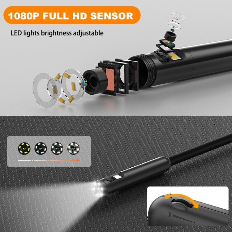 Y15 8mm Single Camera WiFi Connected Hard Cable HD Industrial Endoscope, Length:3.5m(Black) -  by buy2fix | Online Shopping UK | buy2fix