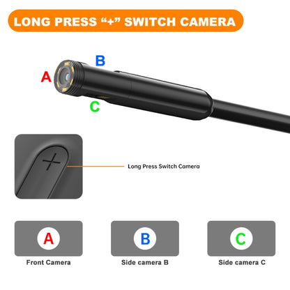 Y15 5.5mm Dual Camera WiFi Connected Hard Cable HD Industrial Endoscope, Length:1m(Black) -  by buy2fix | Online Shopping UK | buy2fix