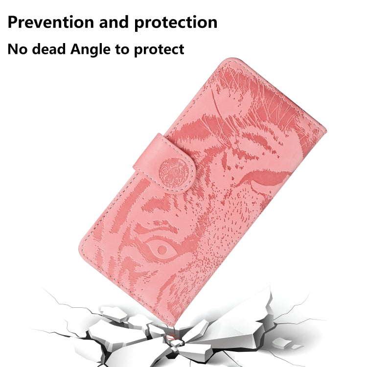 For Redmi K70 / K70 Pro Tiger Embossing Pattern Flip Leather Phone Case(Pink) - K70 Cases by buy2fix | Online Shopping UK | buy2fix