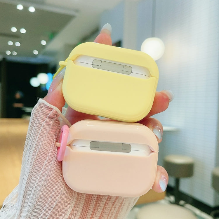 For AirPods 3 Fresh 3D Emoji Pattern Skin Feel Earbuds Box PC Case(Yellow) - For AirPods 3 by buy2fix | Online Shopping UK | buy2fix