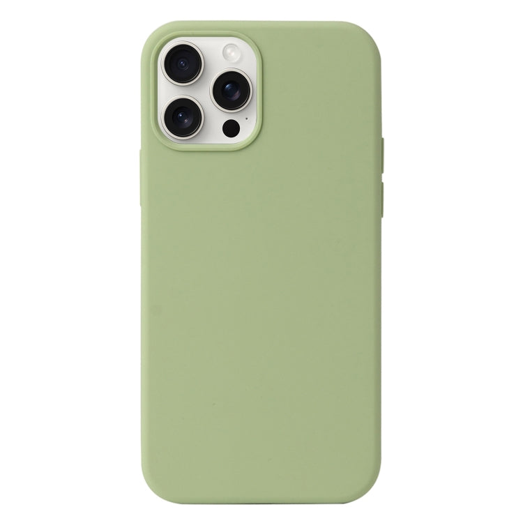 For iPhone 16 Pro Liquid Silicone Phone Case(Matcha Green) - iPhone 16 Pro Cases by buy2fix | Online Shopping UK | buy2fix