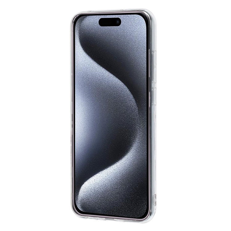 For iPhone 16 IMD Marble TPU Phone Case(Black) - iPhone 16 Cases by buy2fix | Online Shopping UK | buy2fix