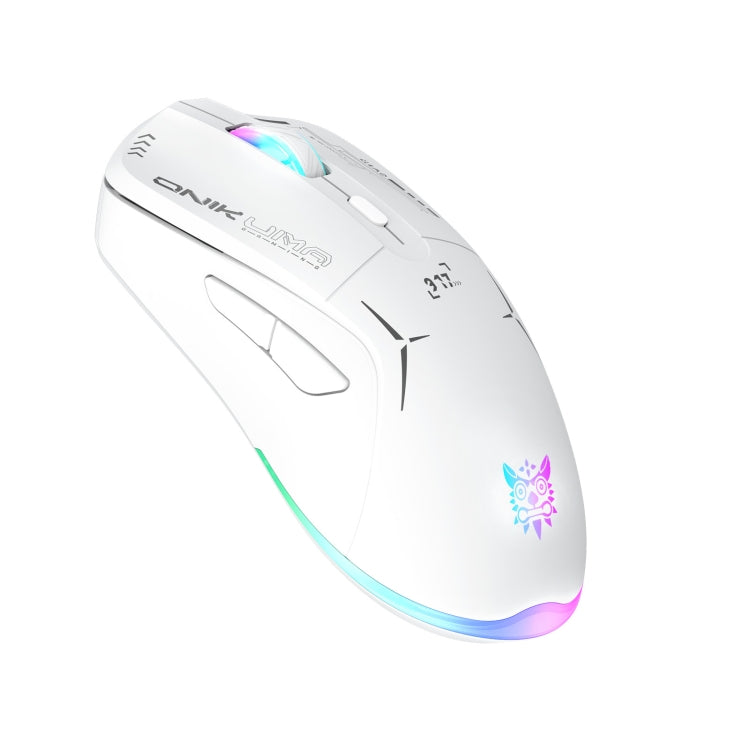 ONIKUMA CW917 RGB 4800DPI Dual Mode Wired + 2.4GHz Wireless Mouse(White) - Wireless Mice by ONIKUMA | Online Shopping UK | buy2fix