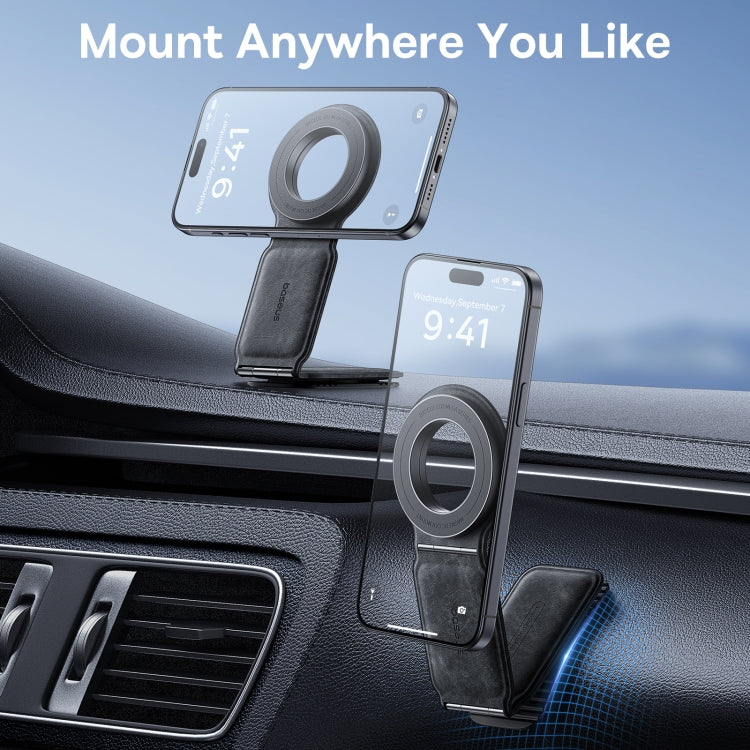 Baseus PrimeTrip Series C02 Mega Magnetic Car Mount Stick on Version(Grey) - Car Holders by Baseus | Online Shopping UK | buy2fix