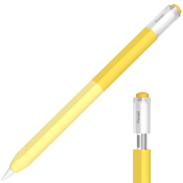 For Apple Pencil USB-C Gradient Silicone Stylus Protective Case(Yellow) - Pencil Accessories by buy2fix | Online Shopping UK | buy2fix