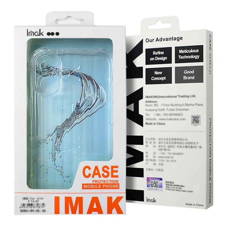 For Samsung Galaxy S24 FE 5G IMAK Corrugated Texture Airbag TPU Phone Case(Transparent) - Galaxy S24 FE 5G Cases by imak | Online Shopping UK | buy2fix