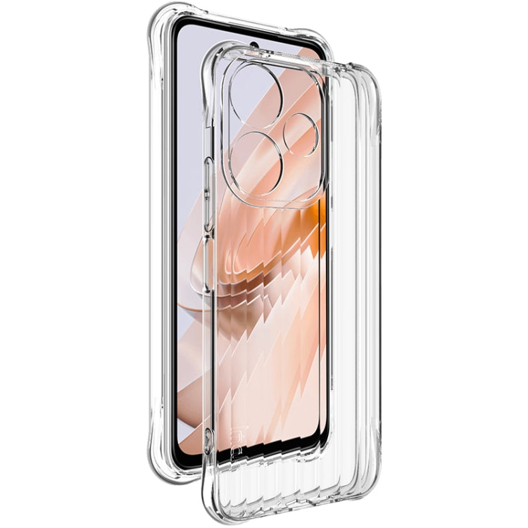 For Redmi Note 13R 5G IMAK Corrugated Texture Airbag TPU Phone Case(Transparent) - Xiaomi Cases by imak | Online Shopping UK | buy2fix