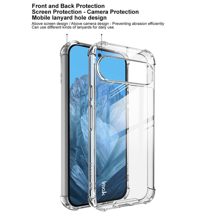For Google Pixel 9 / Pixel 9 Pro IMAK Space Shield PC + TPU Airbag Shockproof Phone Case(Transparent) - Google Cases by imak | Online Shopping UK | buy2fix