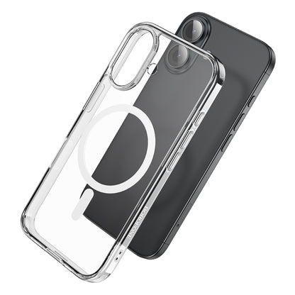 For iPhone 16 Plus BOROFONE BI5 Ice Shield Series MagSafe Magnetic Phone Case(Transparent) - iPhone 16 Plus Cases by Borofone | Online Shopping UK | buy2fix