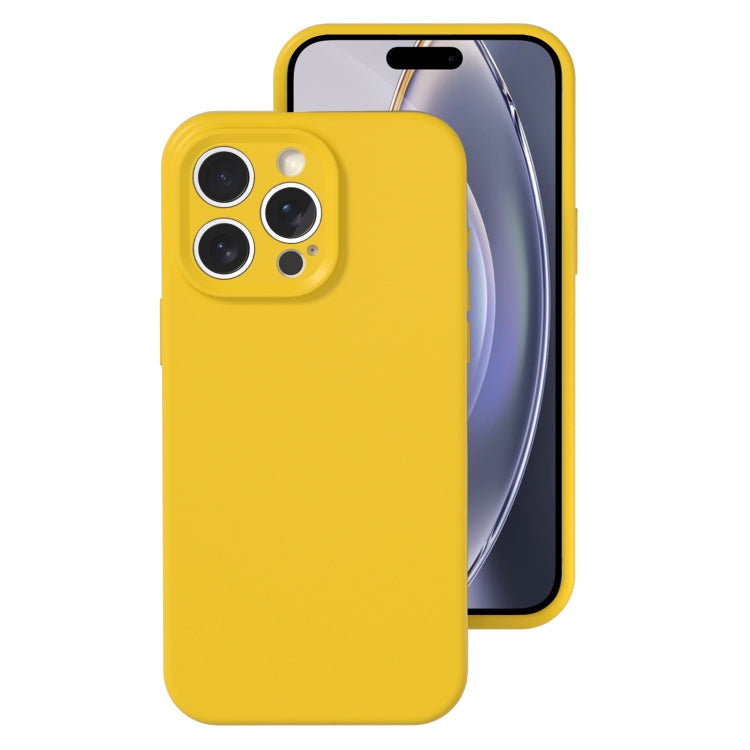 For iPhone 16 Pro Precise Hole Liquid Silicone Jelly Color Full Coverage Phone Case(Sunflower Color) - iPhone 16 Pro Cases by buy2fix | Online Shopping UK | buy2fix