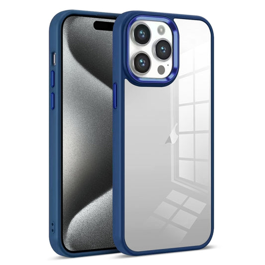 For iPhone 15 Pro Max Colorful Armor Transparent Phone Case(Blue) - iPhone 15 Pro Max Cases by buy2fix | Online Shopping UK | buy2fix