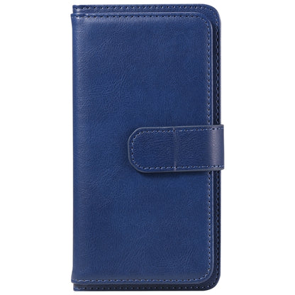 For Redmi K70 Multi-Function Wallet 10 Card Slots Leather Phone Case(Dark Blue) - K70 Cases by buy2fix | Online Shopping UK | buy2fix