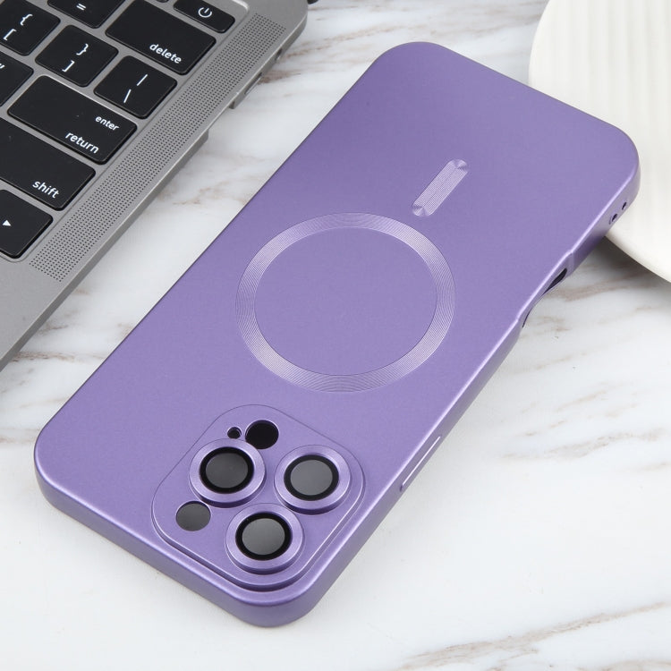 For iPhone 16 Pro Liquid TPU Silicone Solid Color MagSafe Phone Case(Purple) - iPhone 16 Pro Cases by buy2fix | Online Shopping UK | buy2fix