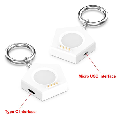 For OnePlus Watch 2R Portable Smart Watch Charger(White) - Charger by buy2fix | Online Shopping UK | buy2fix