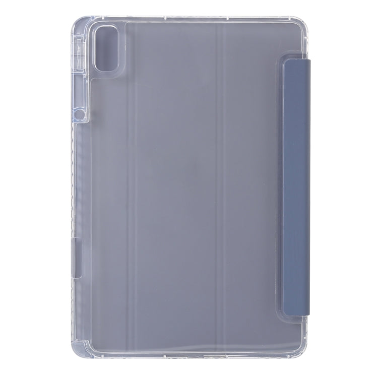 For Huawei Matepad SE 11 2024 Clear Acrylic 3-Fold Leather Tablet Case(Lavender Purple) - Huawei by buy2fix | Online Shopping UK | buy2fix