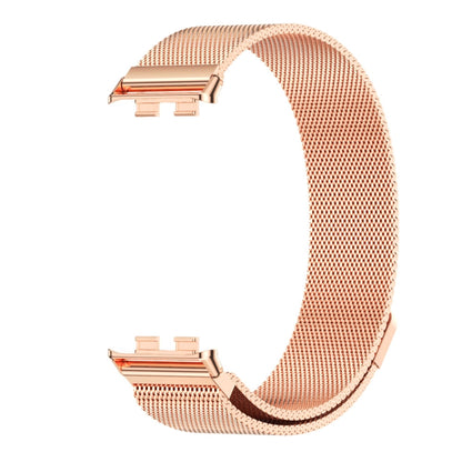 For Honor Band 9 MIJOBS Milan Magnetic Stainless Steel Watch Band(Rose Gold) - Watch Bands by MIJOBS | Online Shopping UK | buy2fix