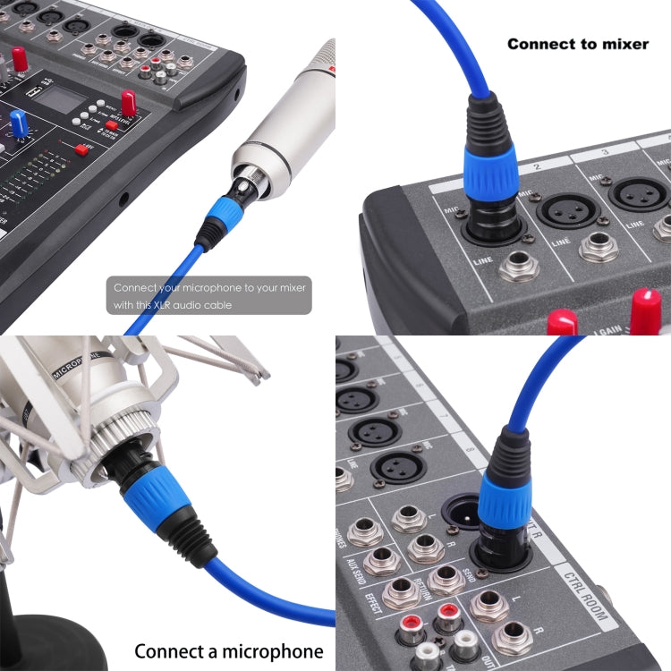 JC1015 XLR 3pin Male to Female Audio Cable, Length:1.8m(Orange) - Microphone Audio Cable & Connector by buy2fix | Online Shopping UK | buy2fix