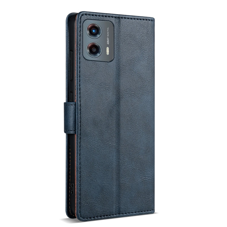 For Motorola Moto G Stylus 2024 N.BEKUS CSJ-P1 Solid Color Leather Phone Case(Blue) - Motorola Cases by N.BEKUS | Online Shopping UK | buy2fix