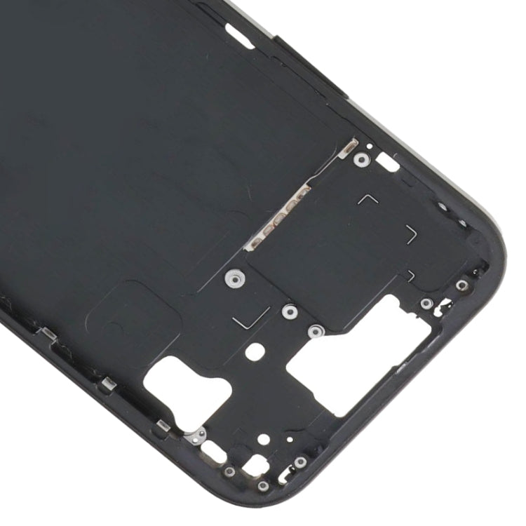 For iPhone 15 Middle Frame Bezel Plate with Side Keys + Card Tray, Version:China Version(Black) - LCD Related Parts by buy2fix | Online Shopping UK | buy2fix