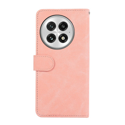 For OnePlus 13 ABEEL Color Block Magnetic RFID Leather Phone Case(Pink-Cyan) - OnePlus Cases by buy2fix | Online Shopping UK | buy2fix